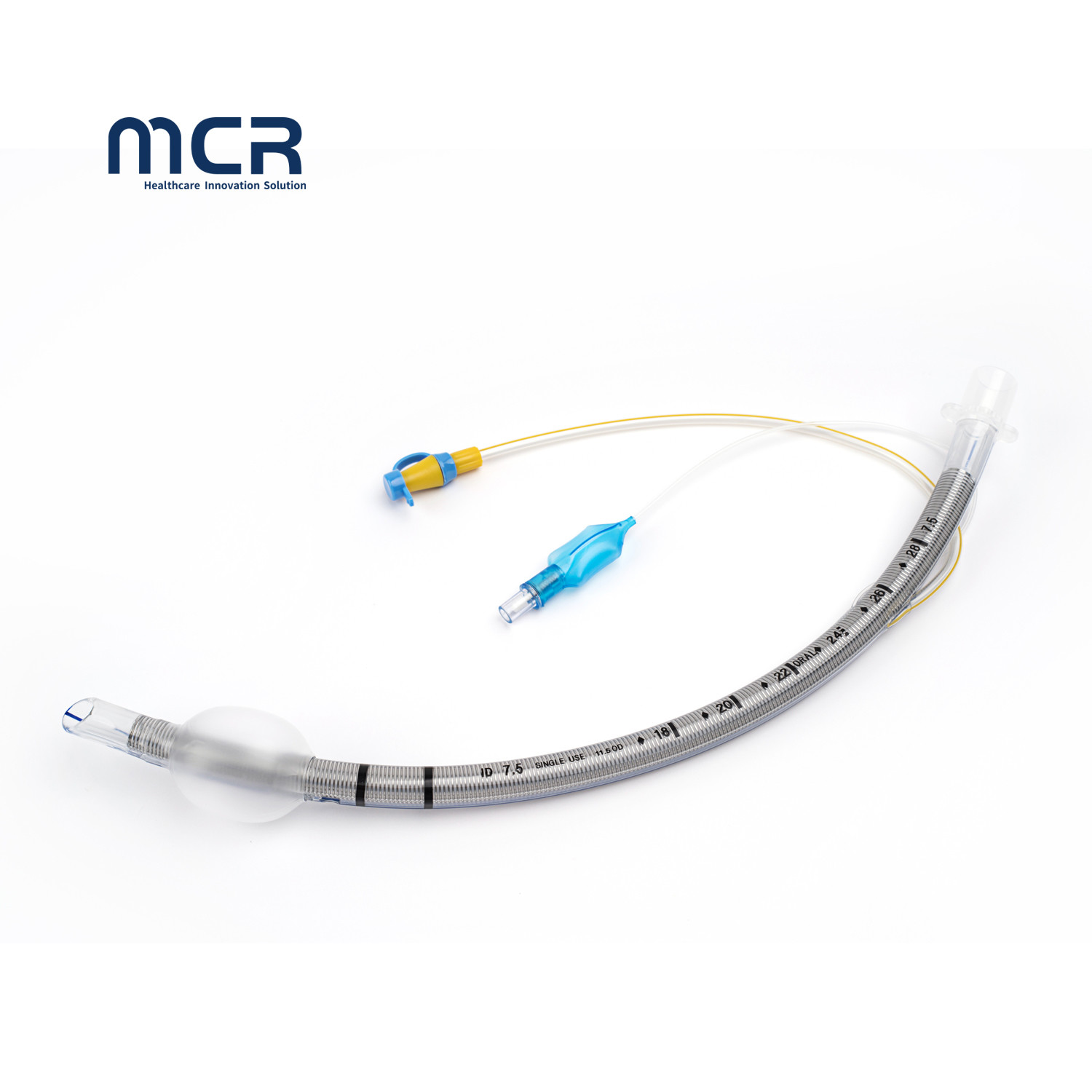 Hospital Medical Pvc Cuff strengthen Endotracheal Tube With Suction Line