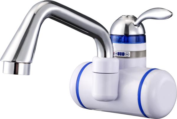 Brass Tankless Hot Water Tap 220V , IPX4 Electric Instant Water Heating Tap
