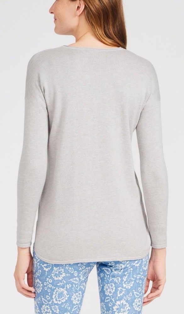 WOMEN'S 60% cotton/20% viscose/15% nylon/5% cashmere KNITTED SWEATER PULLOVER