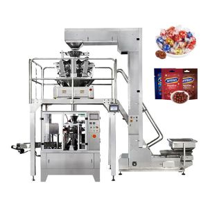 China Tea Chocolate Rotary Doypack Packing Machine With Multihead Weigher on sale