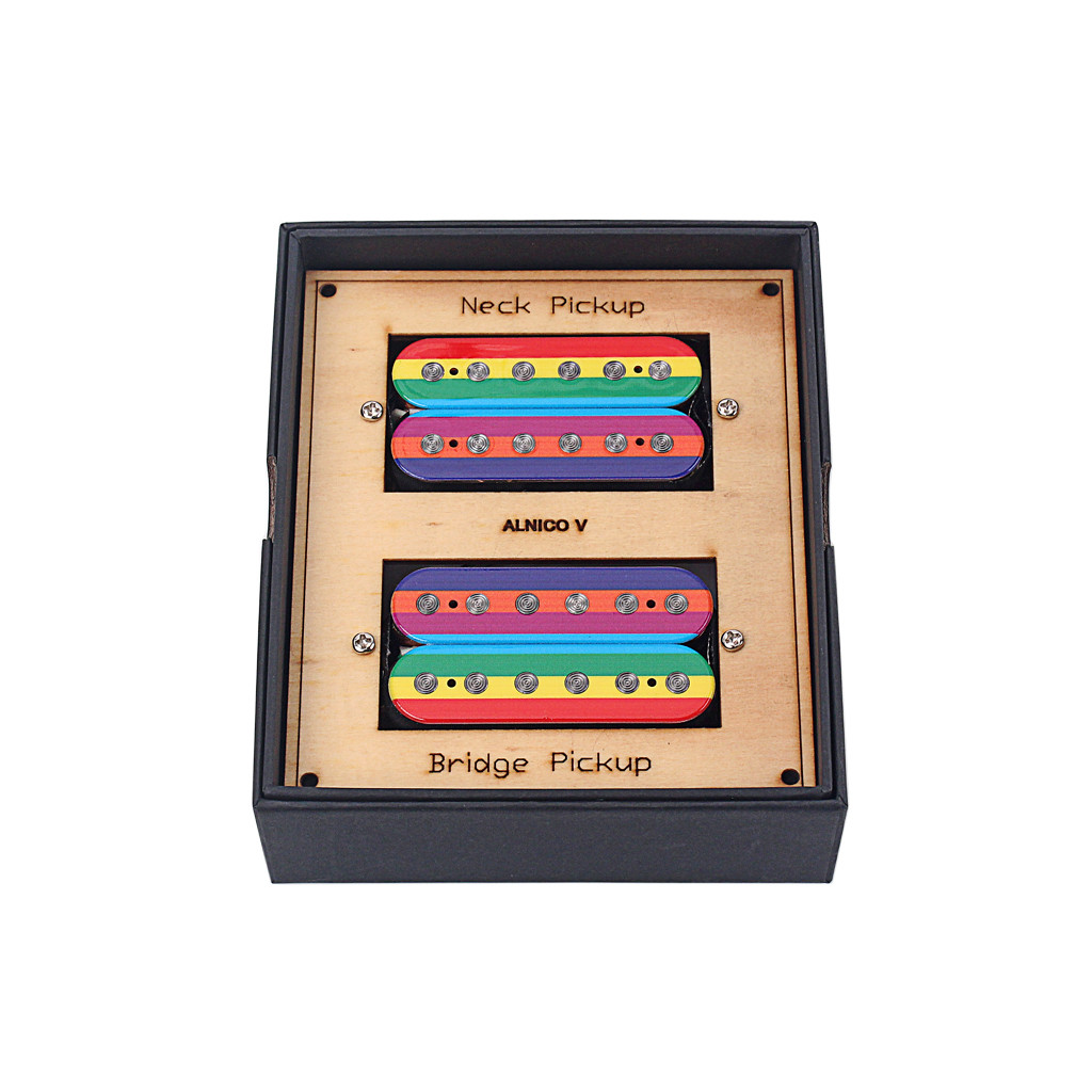 Alnico 5 Rainbow Color Double Coil Humbucker Pickup N19K/B20K Output Tom Anderson Electric Guitar