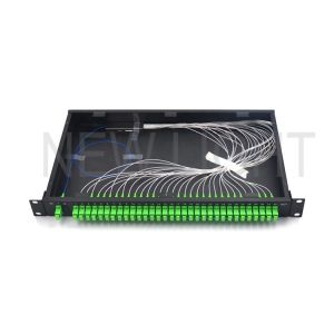 LC SC FC ST E2000 Optical Input Splitter , Rack Mounted Type 1x32 Optical
