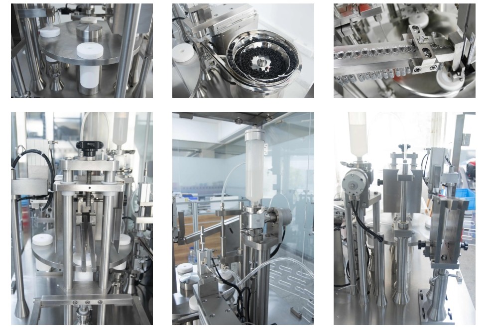Automatic Glass Syringe Filling Machine and Plugging Machine for Ointment