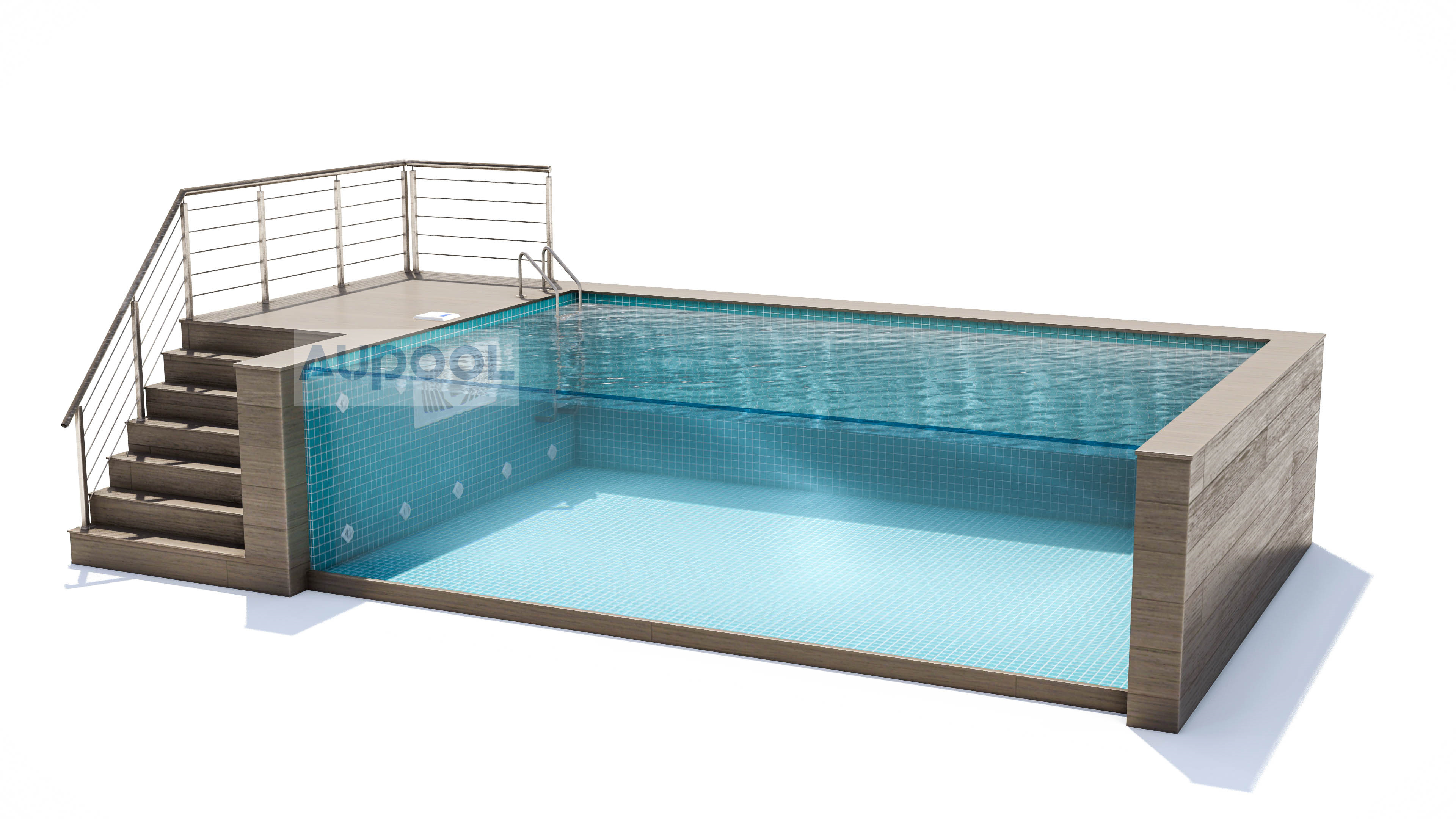 Outdoor Swimming Pool Acrylic Board with Customized Size Flexibility