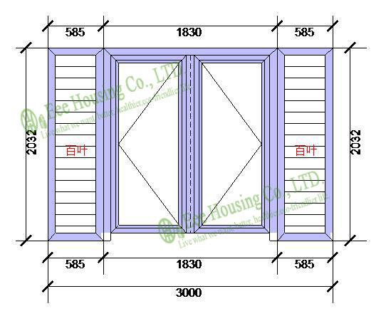 Aluminum Glass Louvered windows With Insect Screens,Hurricane-proof Louvered