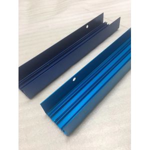 China Aluminum Enclosure Blue Anodized CNC Milling Aluminum Extrusion Profile on sale