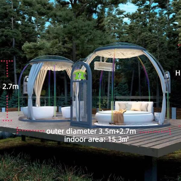 Double Rooms Bubble House for Garden Clear Dome Tent Hotel Bubble Tent Outdoor