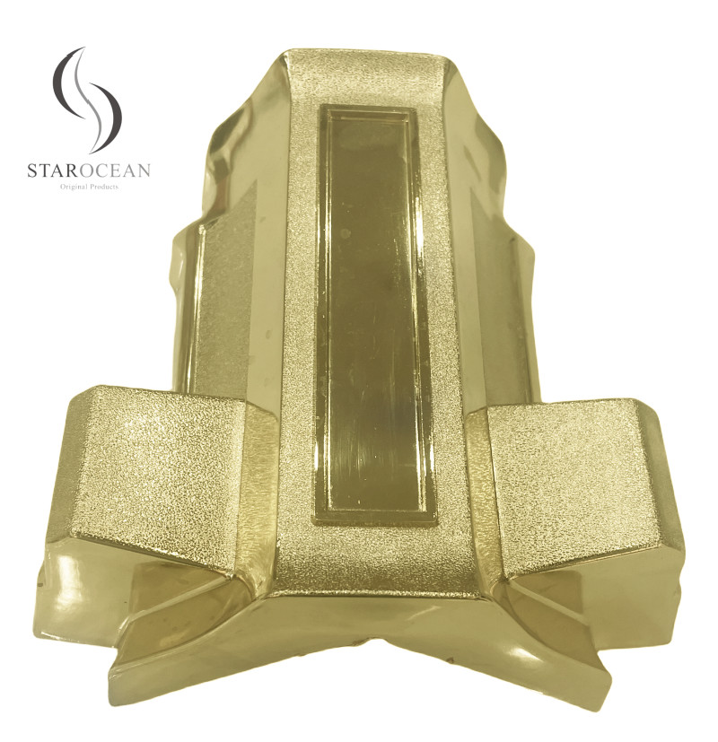 Light Gold Plastic Coffin Corner High Quality Funeral Supplies Wholesale 7# LG