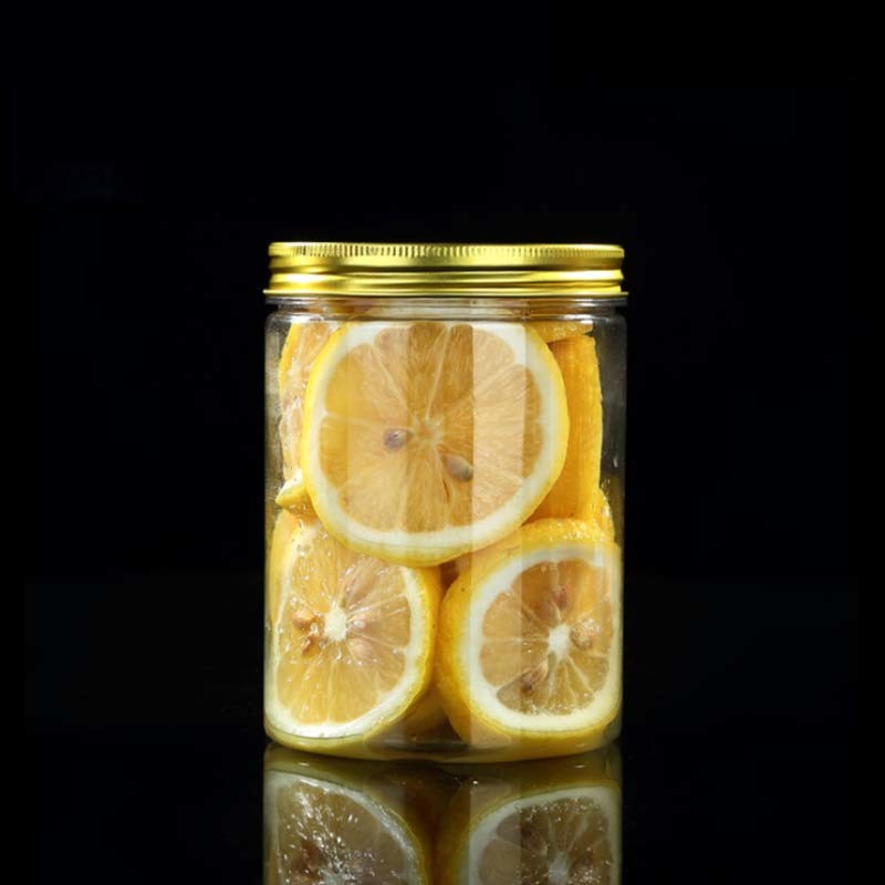 Transparent Plastic Containers Customizable Logo 2oz-8oz Capacity With Aluminum Lid