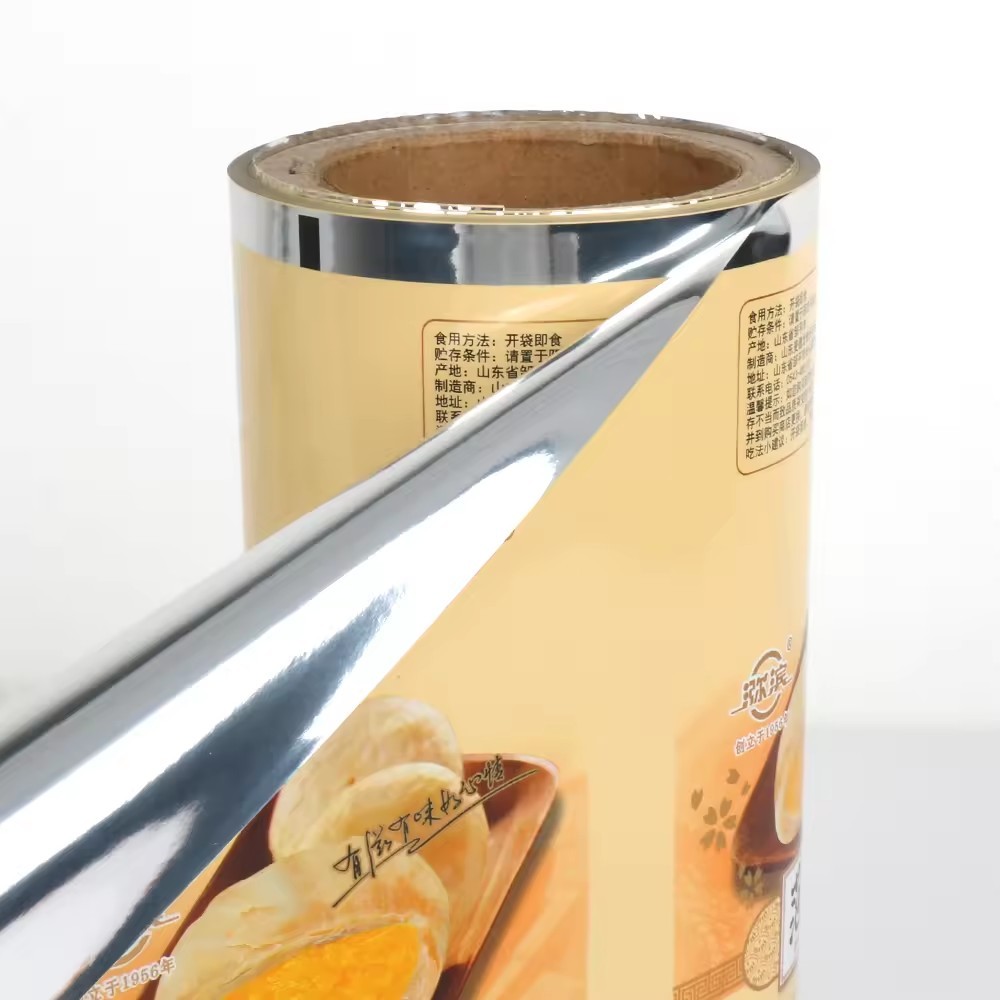 New Food Fast Continuous Roll Aluminum Flexible BOPP CPP Film Plastic Roll Coffee Stick Milk Tea Powder Sachet Roll Film