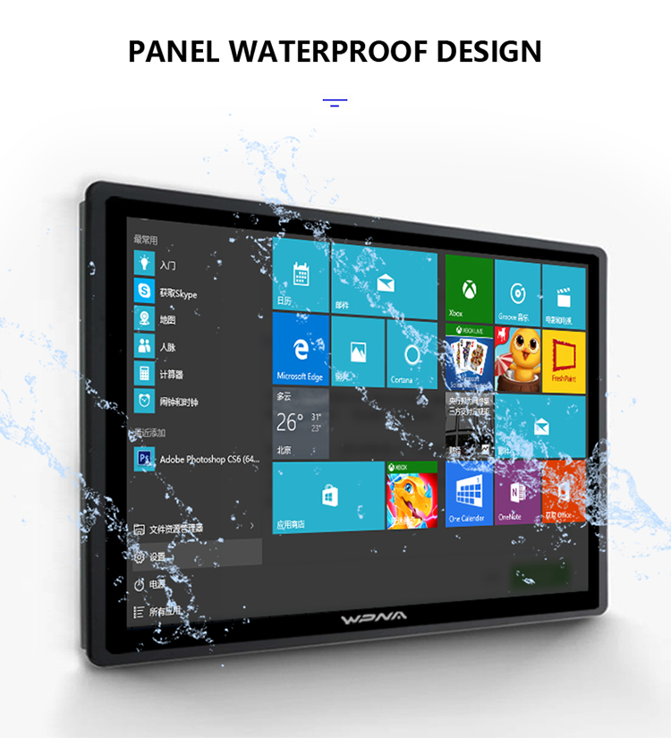 15.6inch Sunlight Readable Industrial Pc J1900 All In One Wall Mount Touch Screen Panel