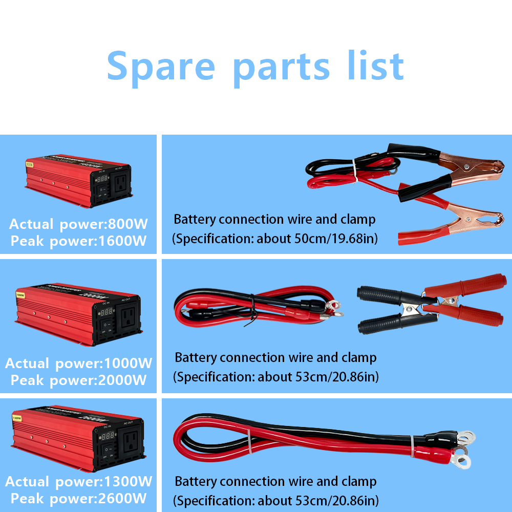 Low Frequency 12V 24V 48V 60V to 110V 220V 230V Power Inverter