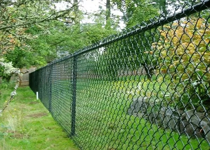 Coated Pvc 5x5mm Diamond Chain Link Fence Protection Of Animals Children And Props