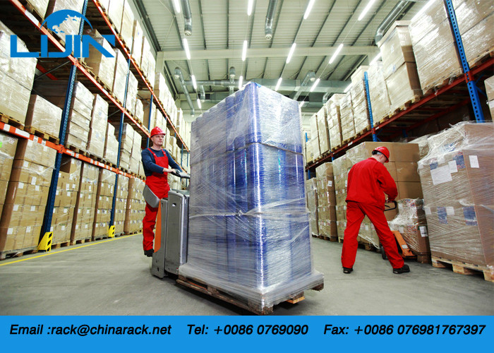 Stackable Galvanized Mezzanine Cantilever Teardrop Pallet Shelf / Heavy Duty Metal Steel Shuttle Rack