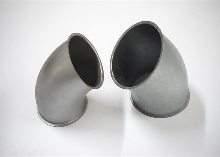 Modular Ductwork Pipe Fittings 60 Degree Pressed Bends For Dust Collection