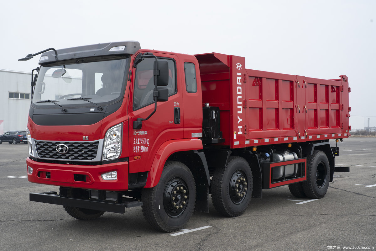 Korea Commercial Vehicle 230 Horsepower 6X2 5.1 Meter 25 Ton Dump Truck