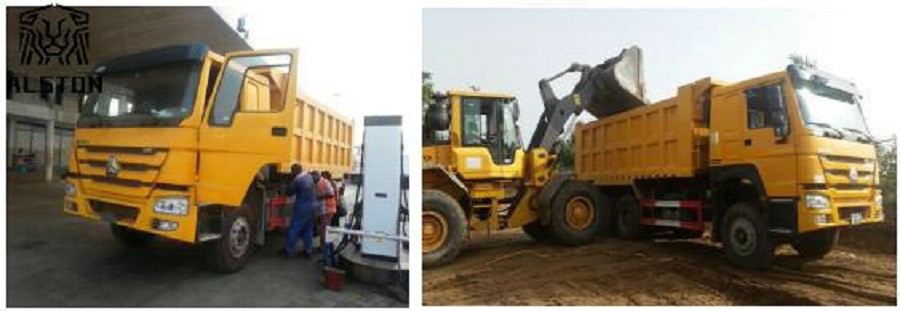 6x4 380hp Howo Tipper Truck Manufacturers , Euro 2 Engine Used Tipper