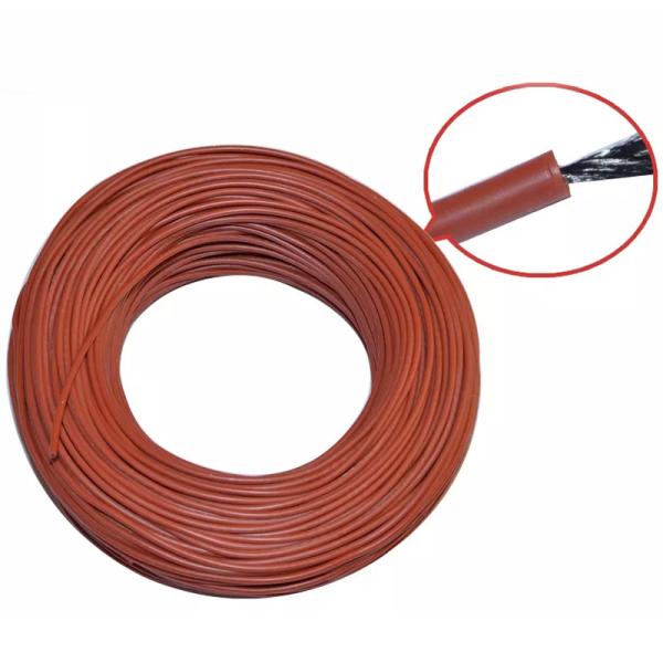 Carbon Fiber Silicone Insulated Underfloor Heating Cable 12K 33ohm Heating