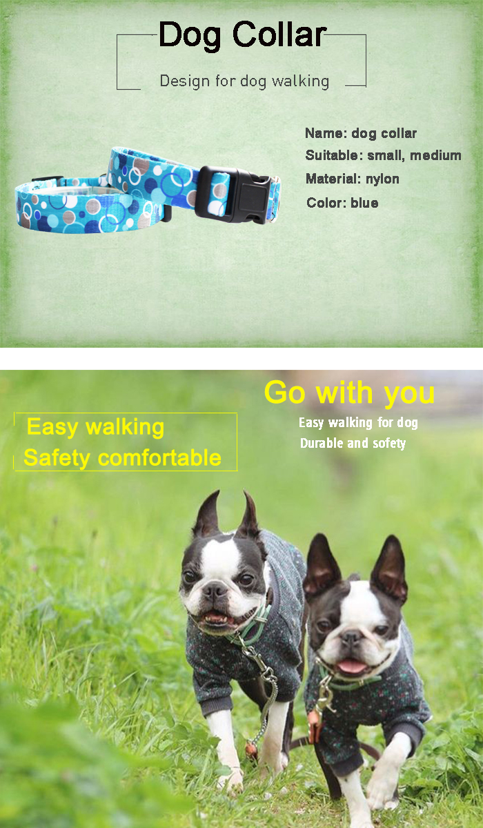 C606 Wholesale Luxury Pattern Adjustable Floral Nylon Decorative Dog Products Custom Logo Dog Collar