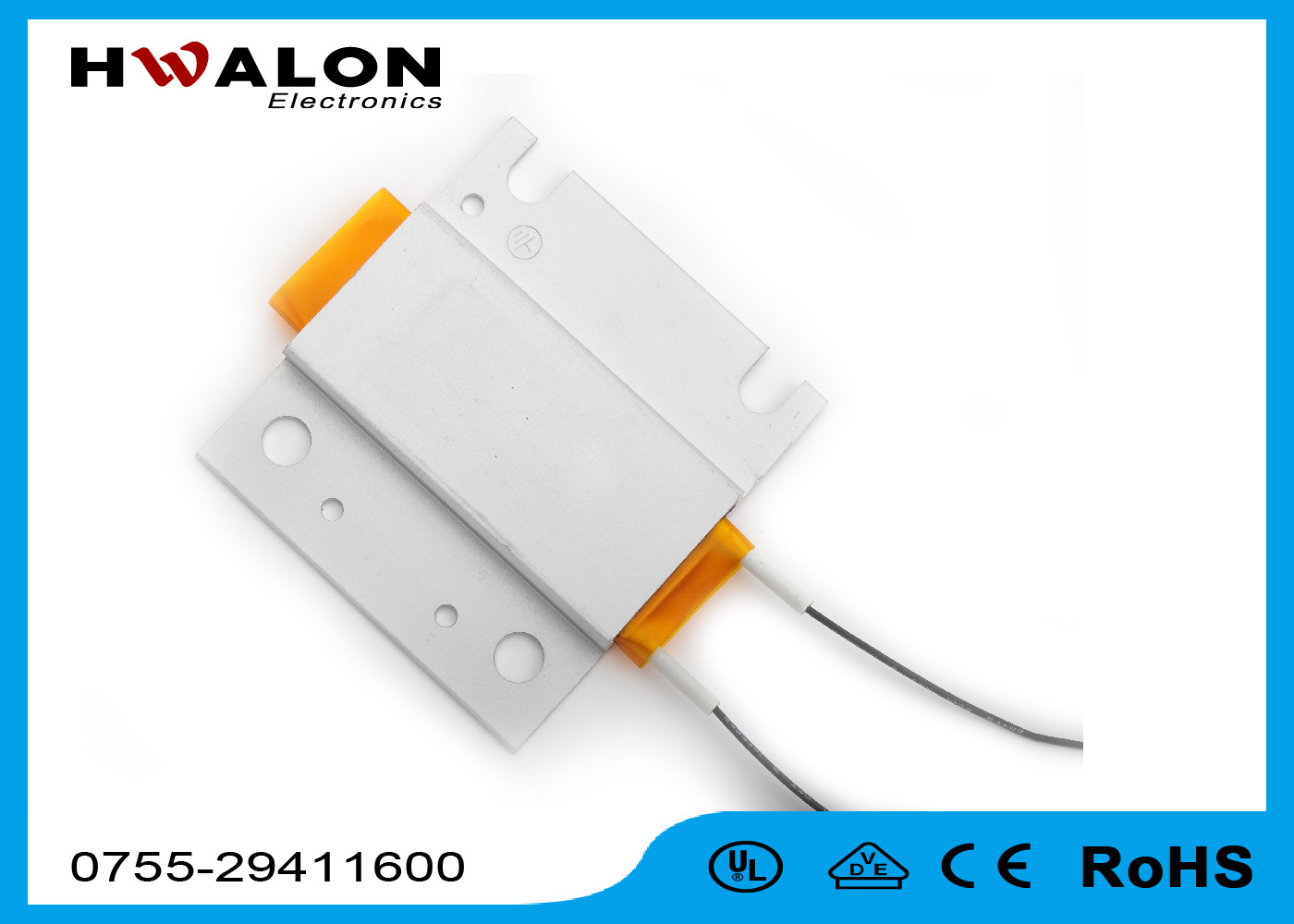 Aluminum Boat PTC Heating Element Thermistor Wide Operating Voltage For Coffee Maker
