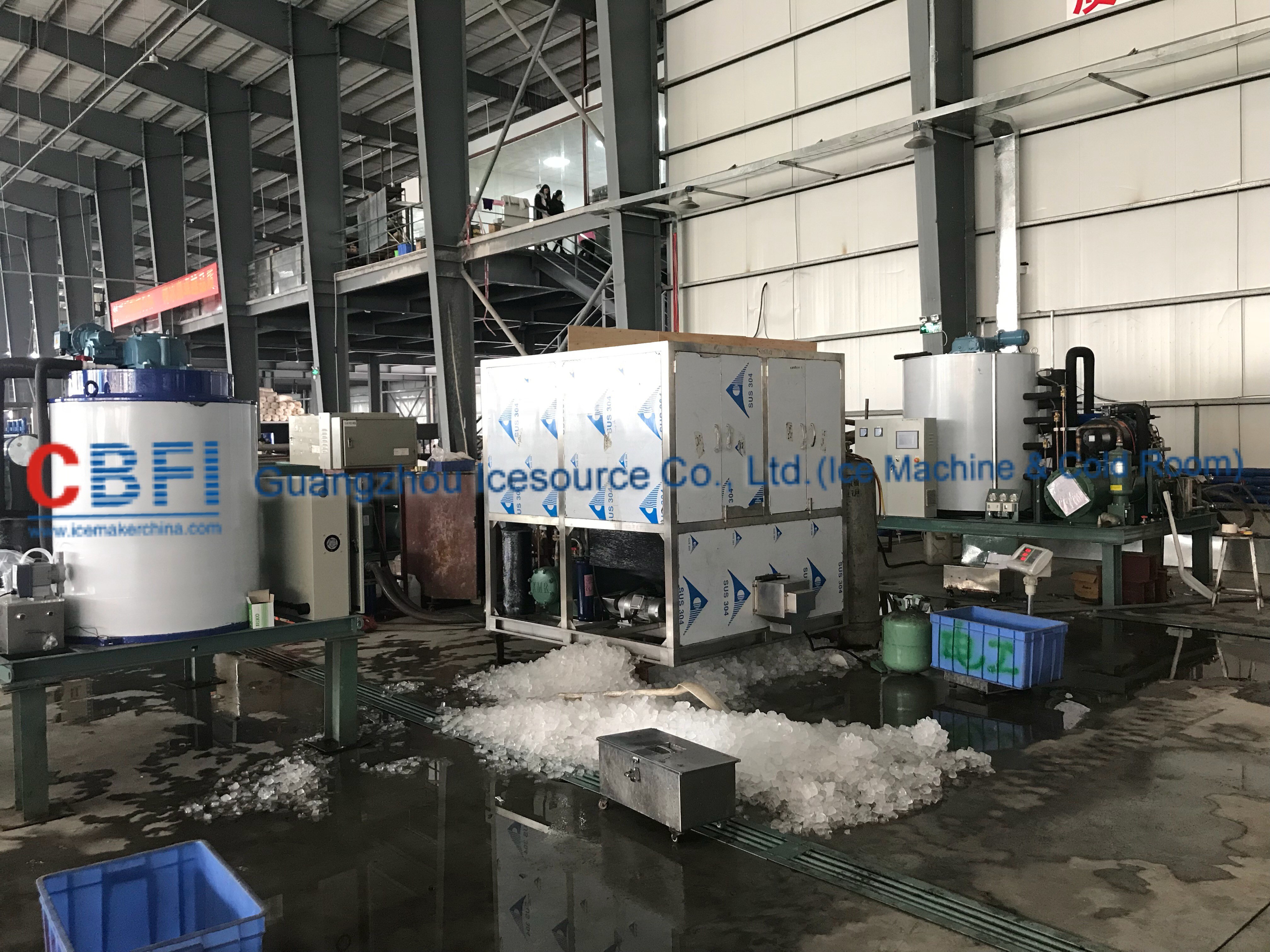 1000kg Air Cooled Ice Cube Machine With Germany / R507 Refrigerant