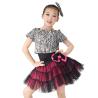 Buy cheap Animal Prints Zebra Tank Top Polka Dot Cerise Tulle Skirt Outfit Black Leotard from wholesalers