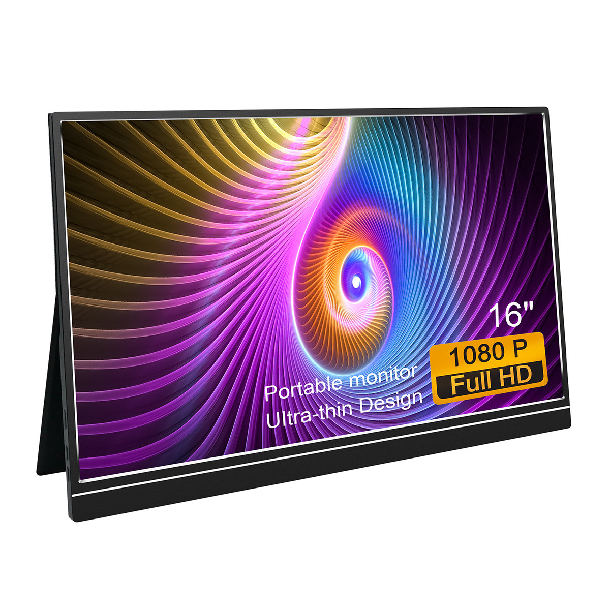 250cd/M2 Brithgness 1080P Full HD Ultra Light 16inches LCD Portable Monitor