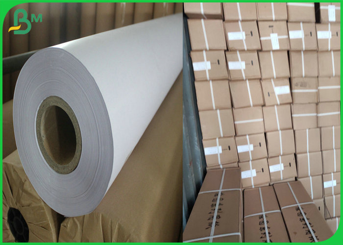Large Format 54'' By 300ft  Plotter Paper 20lb For Enrengeering Paper 3'' Core