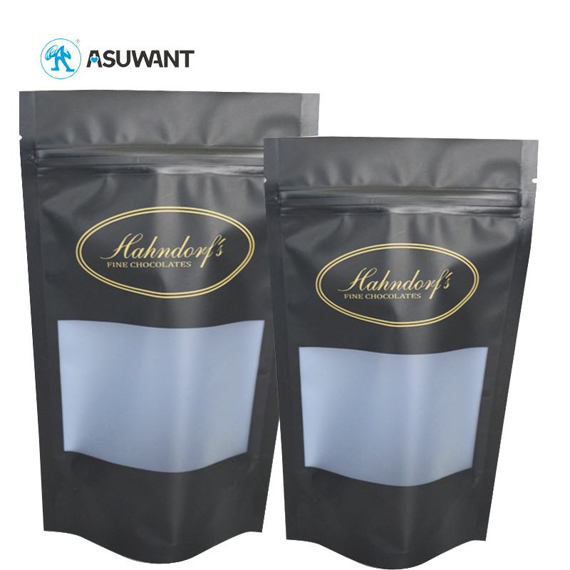 Biodegradable Food Packaging Stand Up Plastic Zipper Bag For Cookie Bags
