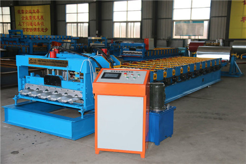 Metal Roof Making Machine/ Bamboo Type Tile Glazing Roll Forming Machine
