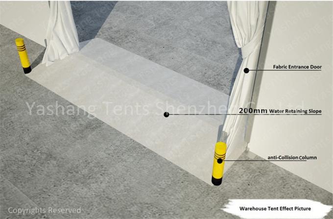 White Industrial Marquee Outdoor Warehouse Tents , Temporary Warehouse Structures