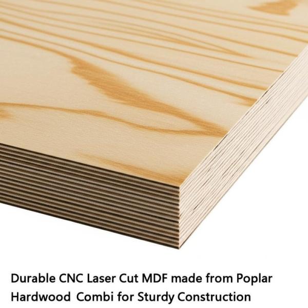 Durable CNC Laser Cut MDF made from Poplar Hardwood Combi for Sturdy Constructio