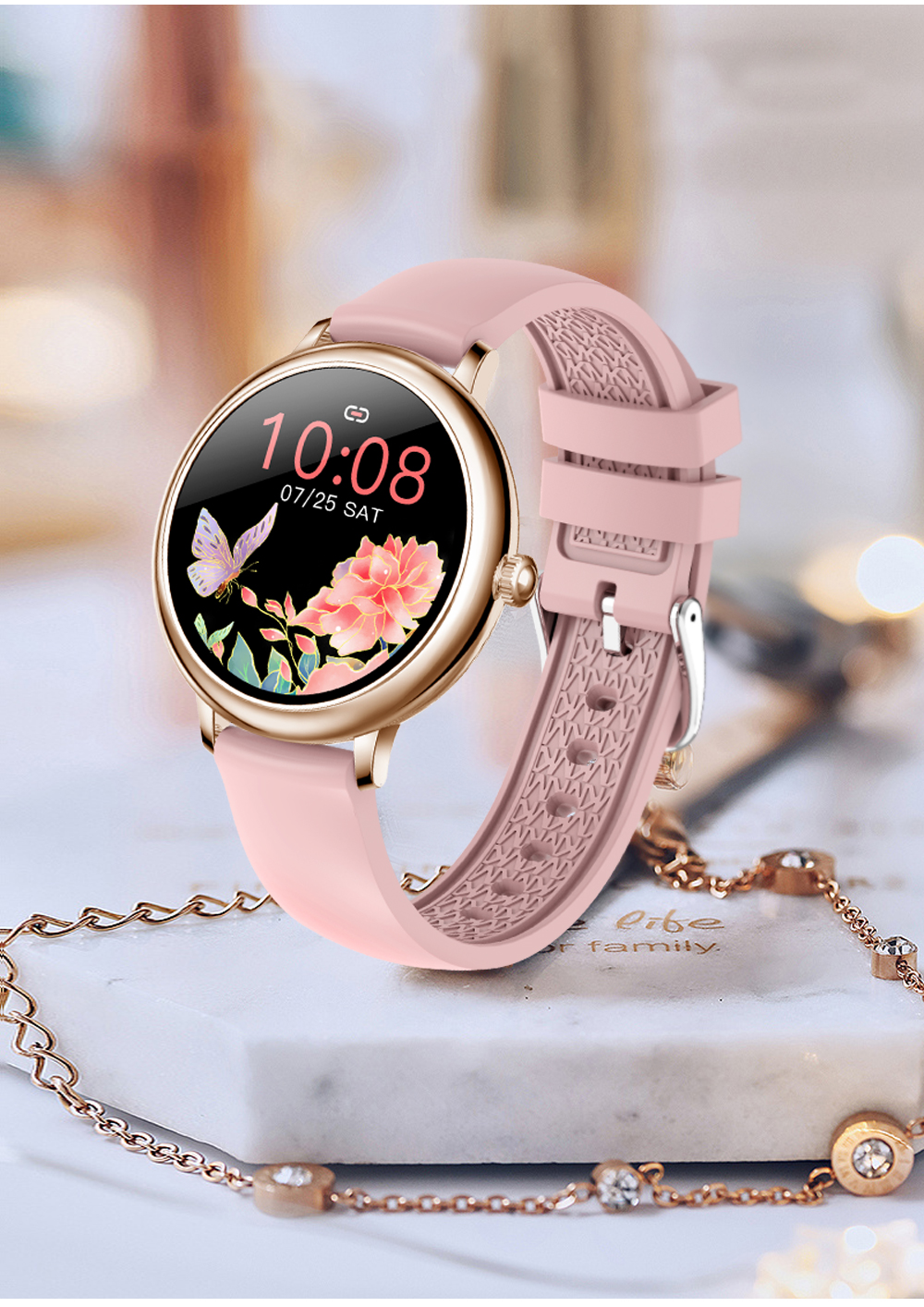 CF90 Smartwatch Android Phone BLE Sport Touchscreen Locking Gps Tracking Bracelet