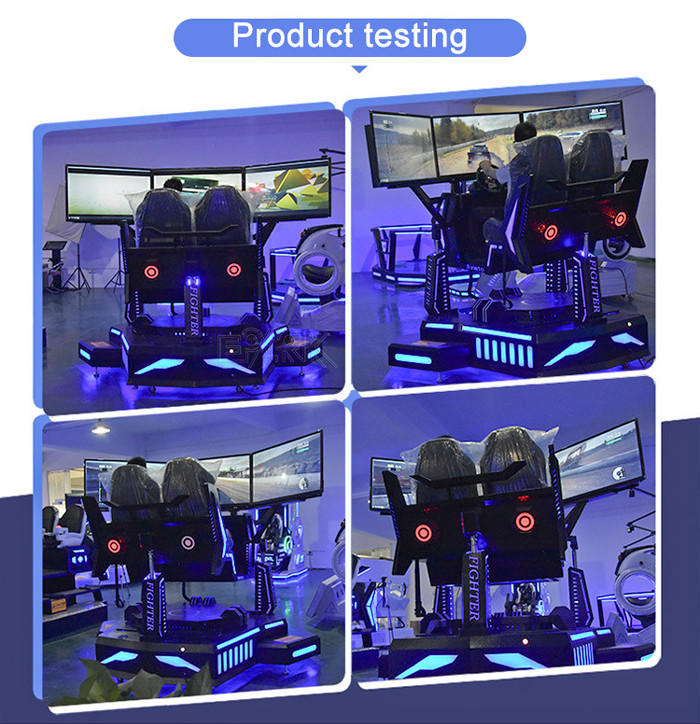 Three Screen 9D VR Simulator Racing Car Virtual Reality Game Machine