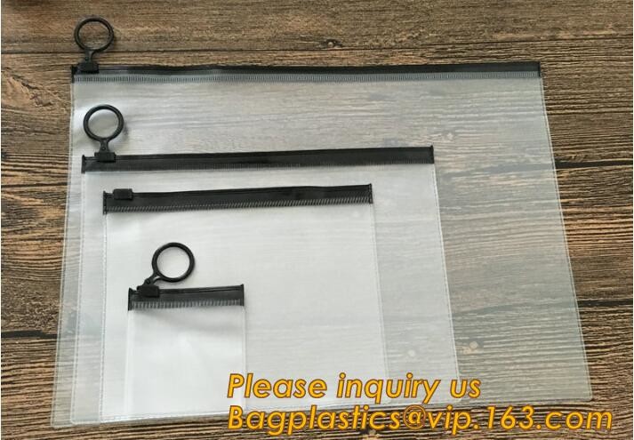 Plastic Bag OEM Custom PVC Loop Handle Image Printed Plastic Shopping Bag,Promotional Clear Waterproof Plastic Cosmetic