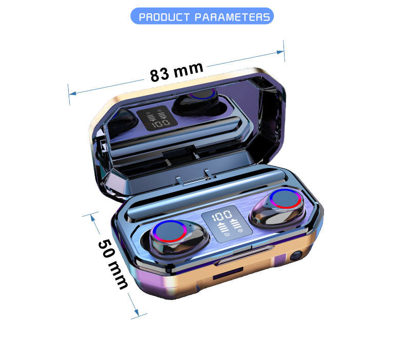 Wireless Earpods Sports Earphones HiFi Stereo Sound 5.0 Bluetooth Connect