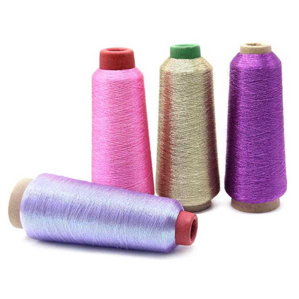 150D Yarn Count Embroidery Thread for Gold and Silver Metallic Embroidery in