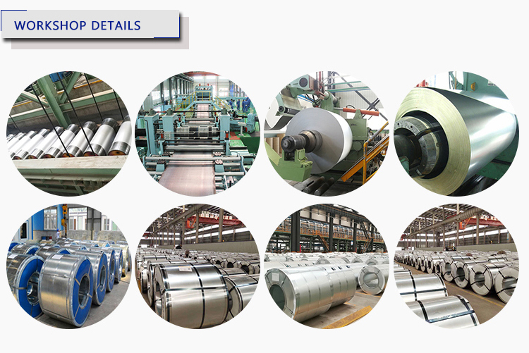 Regular Spangle G350-G550 Galvanized Steel Coils Sheets Zinc Coating 100g strength GI Steel Plate Full Hard Skin Pass
