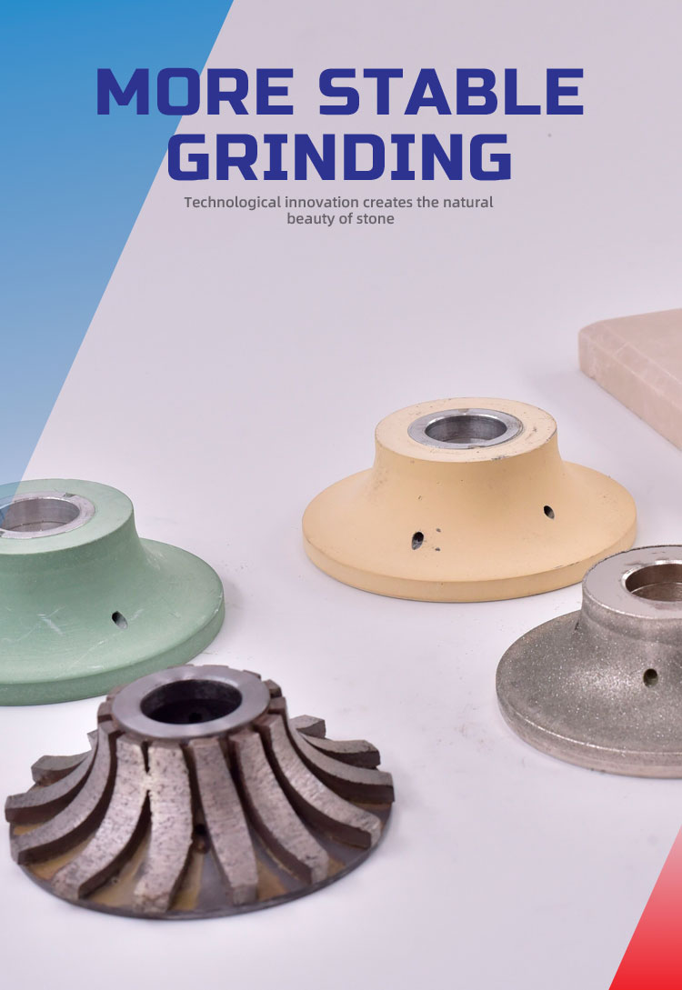 Vacuum Brazed Diamond Hand Profile Wheel For Granite A Grade Customized Support OEM