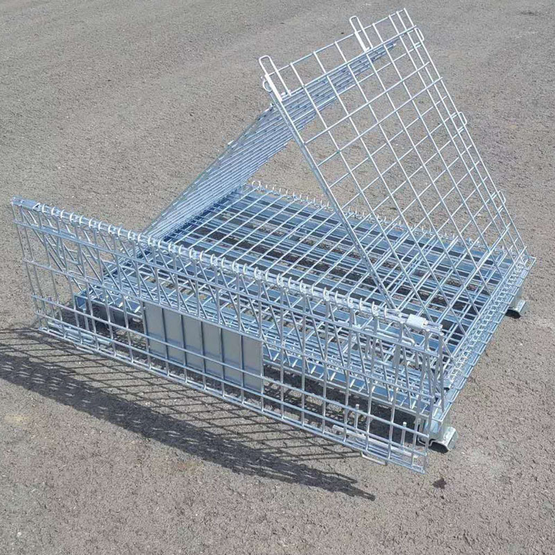 Galvanized Storage Cage Collapsible Stillage Cage 800kg-1500kg Bearing