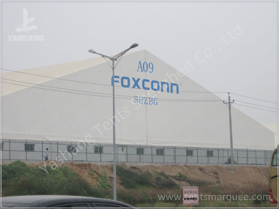 8M Ultra High Professional Outdoor Warehouse Tents , Large Industrial Tent Rental