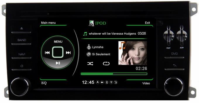 Ouchuangbo S100 Porsche Cayenne 2003-2010 autoradio stereo radio support 20 disc BT 1080P video