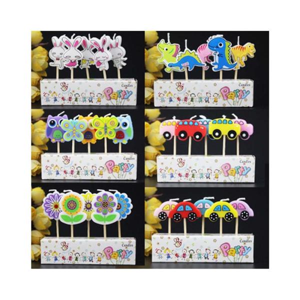 Cartoon Car Shaped Art Candles for Kids Cake Decoration Handmade in Mexico About