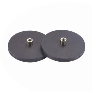  Round Black Rubberised Neodymium Magnets With Internal Thread Manufactures