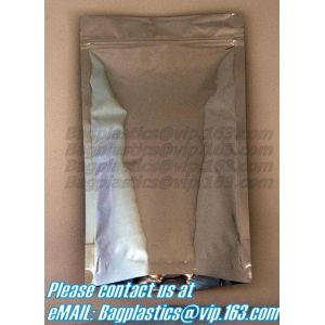 Biodegradable Stand Up Pouch With Zipper For Apparel,Custom printed flat bottom