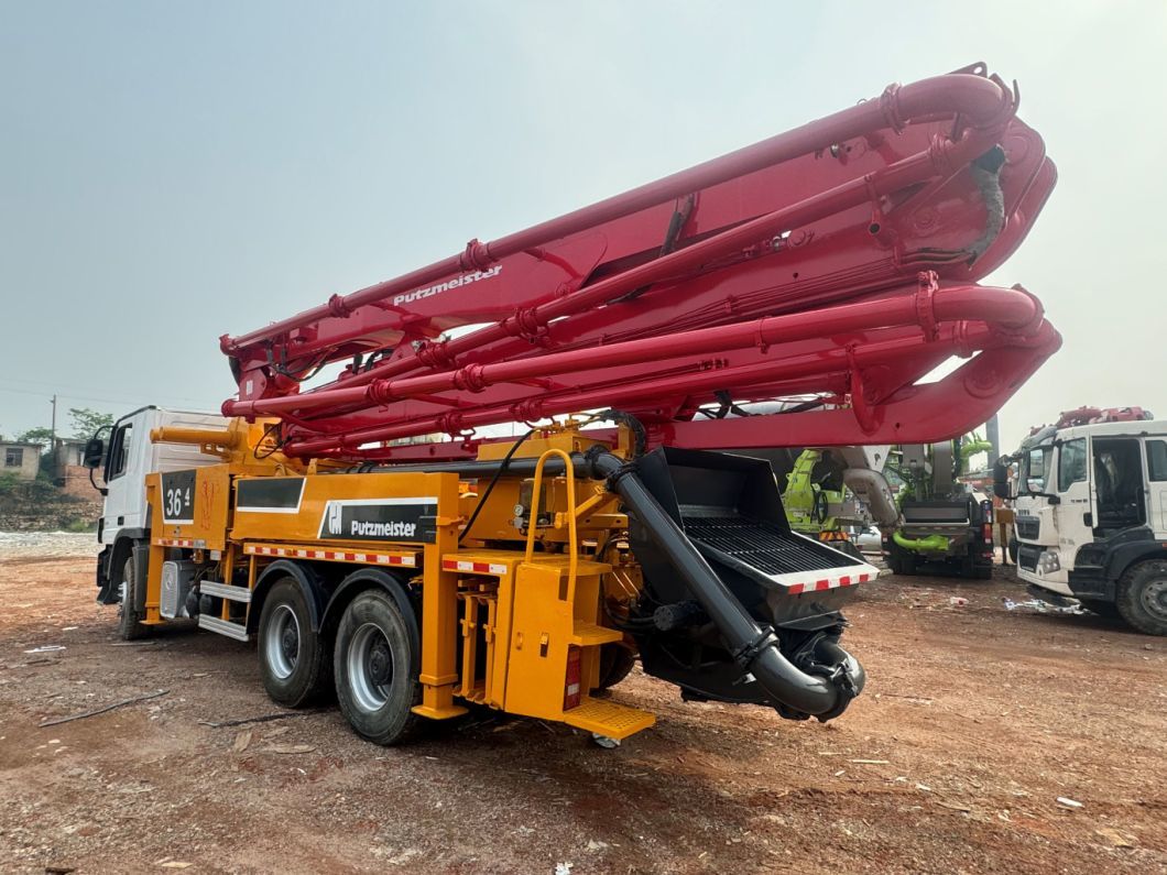Used Refurbished Condition Pusmeister Concrete Pump Truck 36 M Stock for Sale