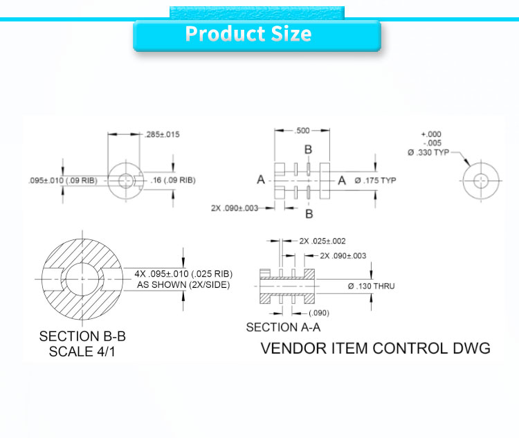 3.5mV/V/.001 Inch Sensitivity Industrial Grade Miniature High Temperature AC LVDT Sensor