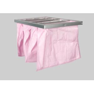 Non Woven Bag Material Pocket Air Filter With Square Shape For Effective Air Purification