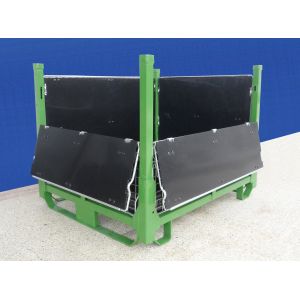 Durable Collapsible Wire Container Large Load Capacity With PP Sheets