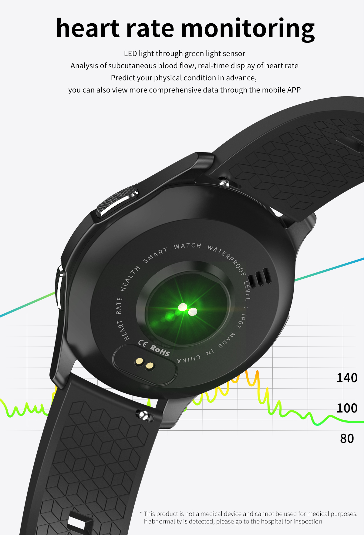 Newest Fitness Tracker Digital Sports Steel Strap Calling Music Android IOS Ip67 Watch
